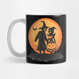 Valentine's Day Vintage Halloween Skeleton Love Witch Retro Cute Super Cool Best Gift Mug